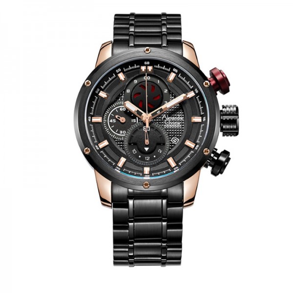 Alexandre Christie AC 6239 Rosegold Black MCBBRBA